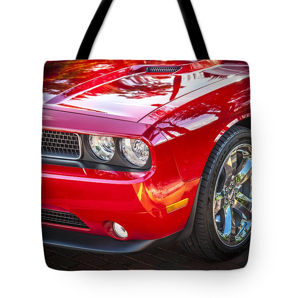 Dodge Tote Bag featuring the photograph 2013 Dodge Challenger by Rich Franco