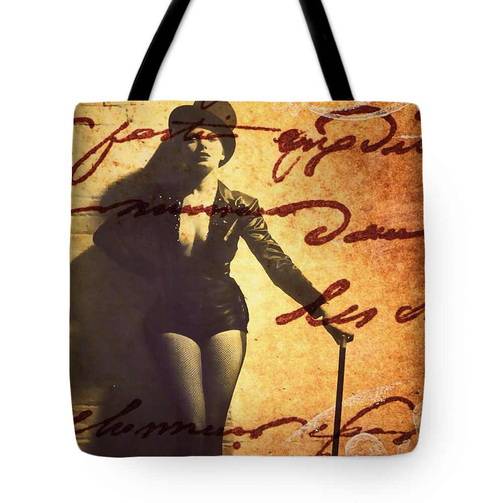 Nostalgic Seduction Tote Bag featuring the photograph Winsome Women #2 by Chris Andruskiewicz