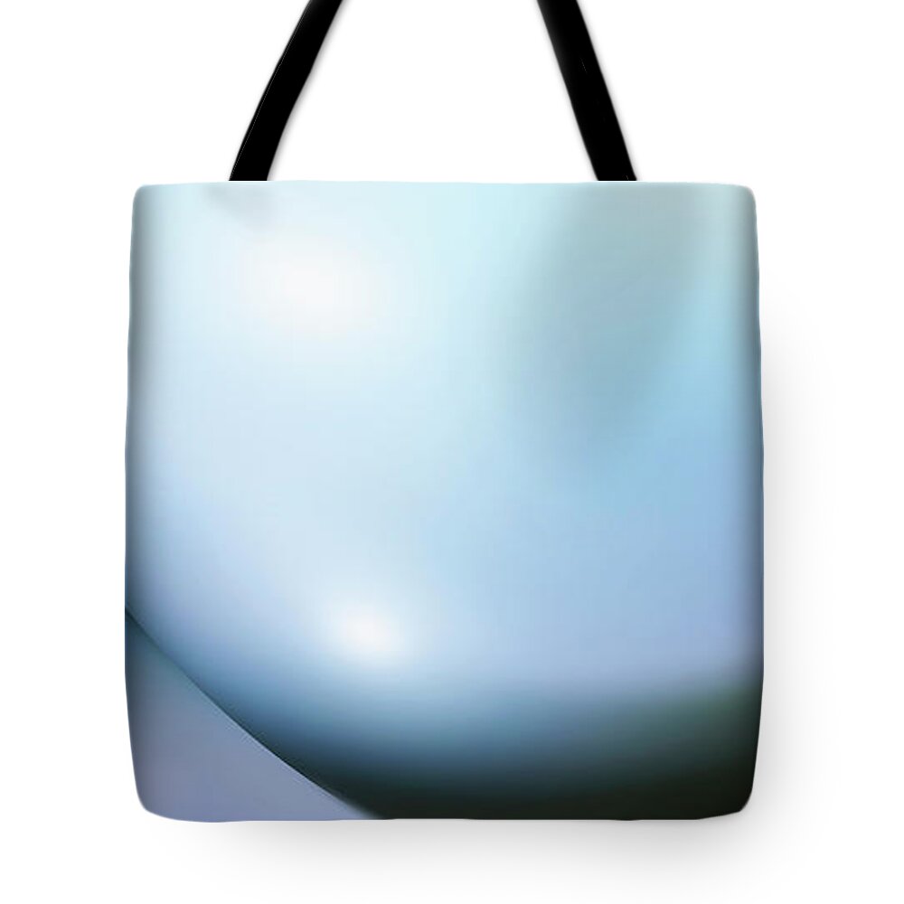 Curve Tote Bag featuring the photograph Abstract Colored Forms And Light #22 by Ralf Hiemisch