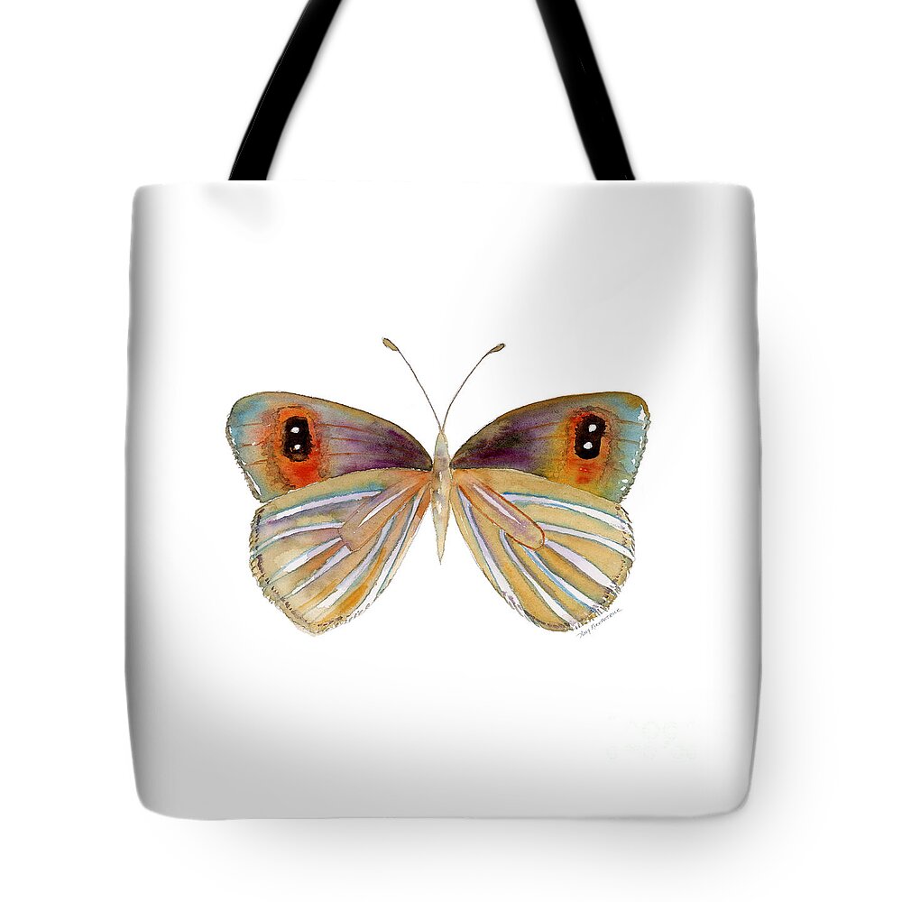 Argyrophenga Tote Bag featuring the painting 24 Argyrophenga Butterfly by Amy Kirkpatrick