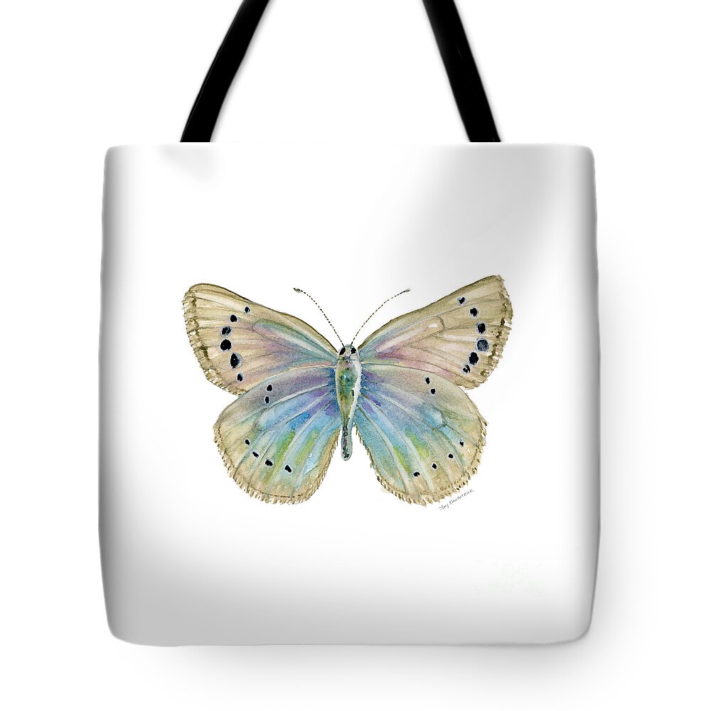 Alexis Tote Bag featuring the painting 25 Alexis Butterfly by Amy Kirkpatrick