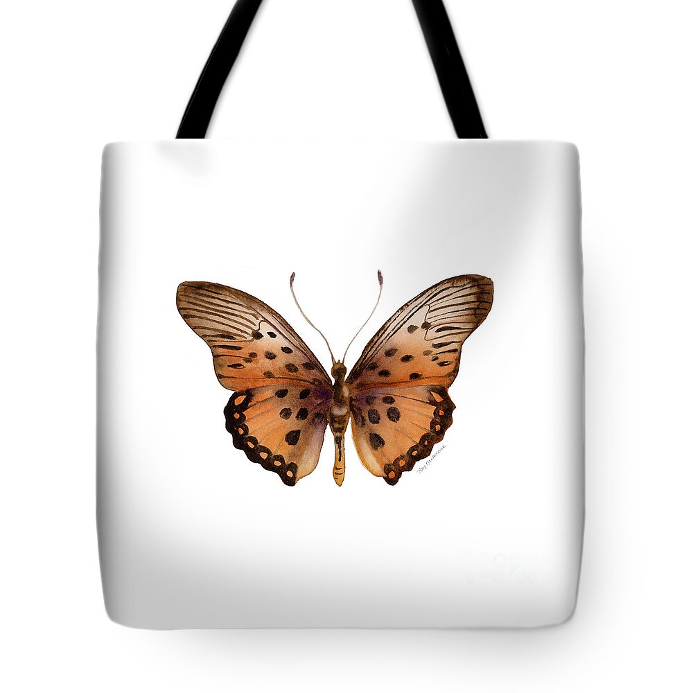 Trimans Tote Bag featuring the painting 26 Trimans Butterfly by Amy Kirkpatrick