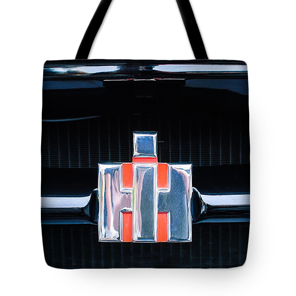 1954 International Harvester R140 Woody Grille Emblem Tote Bag featuring the photograph 1954 International Harvester R140 Woody Grille Emblem #3 by Jill Reger