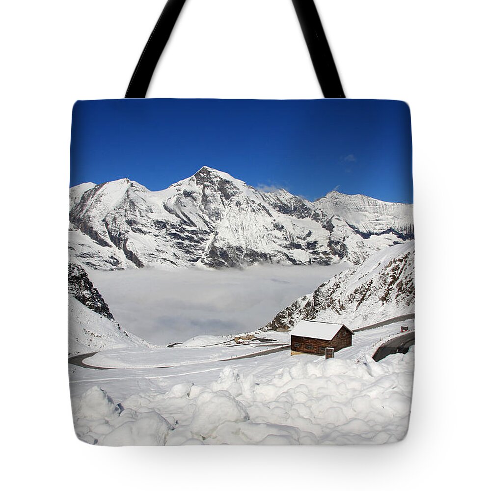 Austria Tote Bag featuring the photograph Austrian Mountains by Sue Leonard