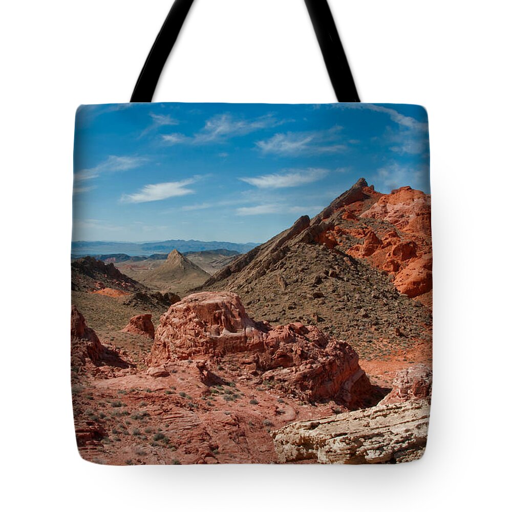 Nature Tote Bag featuring the photograph Bowl Of Fire, Nevada #3 by Mark Newman