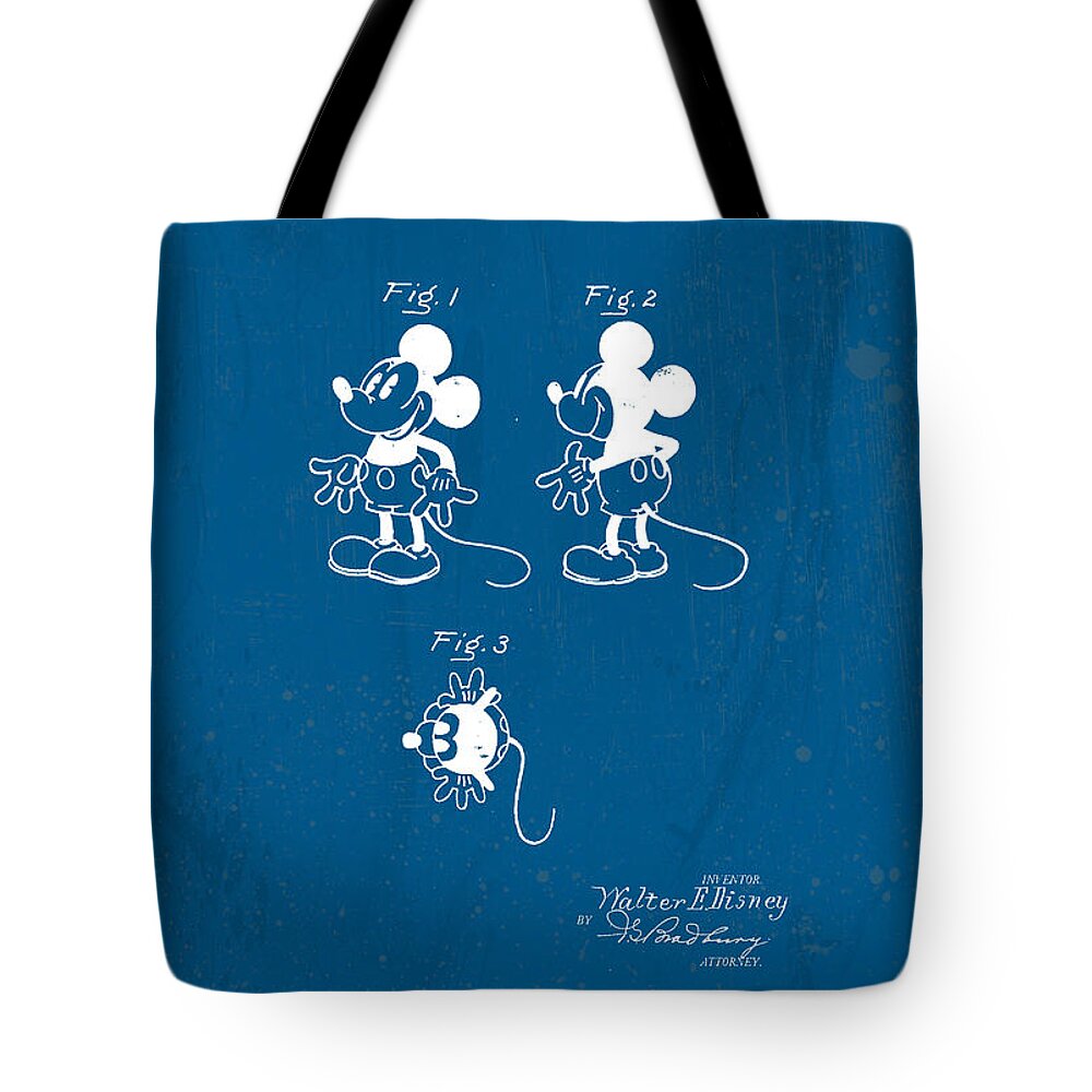 Disney Tote Bag featuring the digital art Disney Mickey Mouse #3 by Marlene Watson