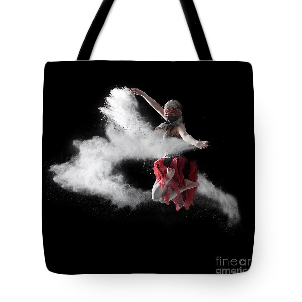 Dancing Tote Bag featuring the photograph Flour Dancer Series #3 by Cindy Singleton
