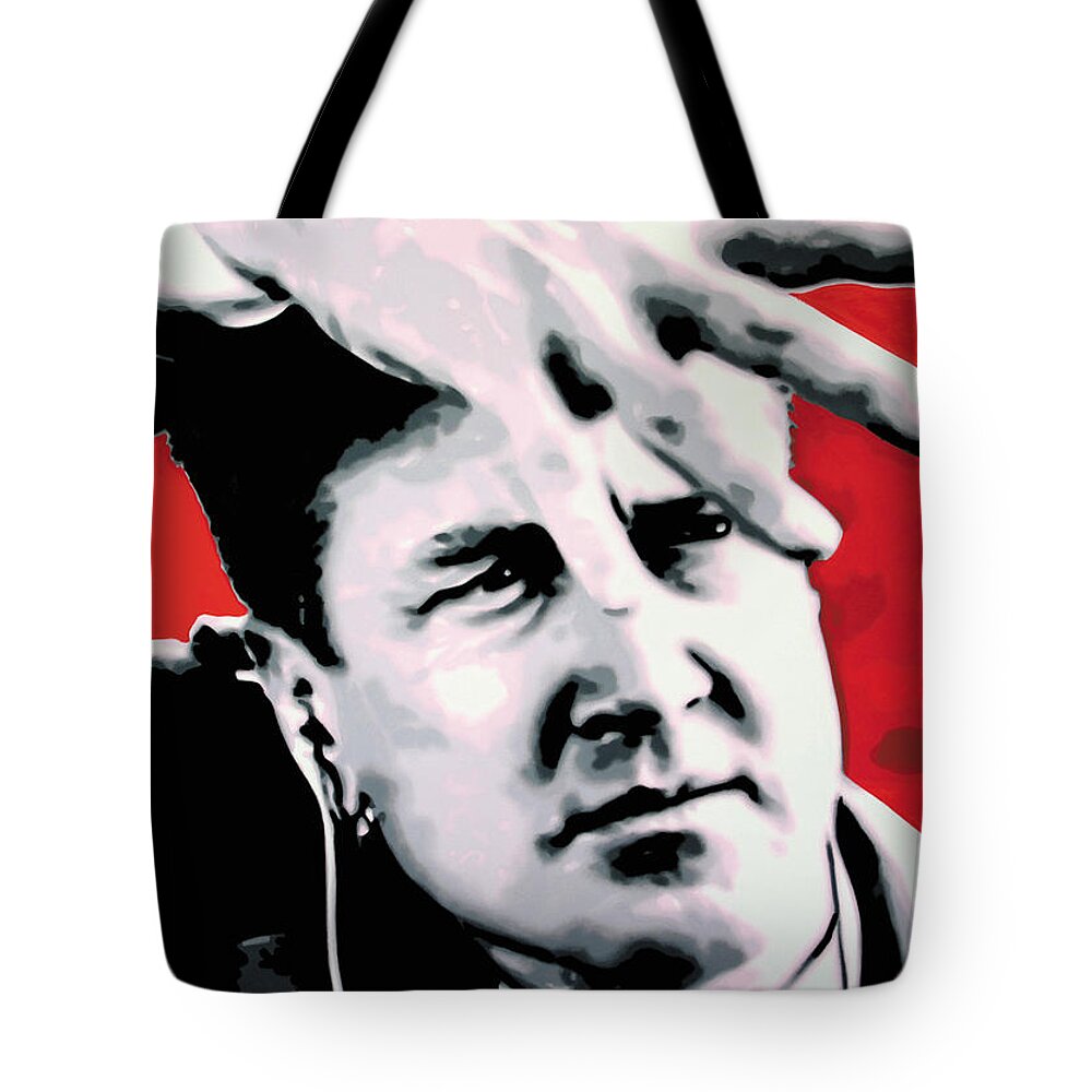 Laura Palmer Tote Bag featuring the painting Lil . . She's My Mothers Sister's Girl #3 by Luis Ludzska