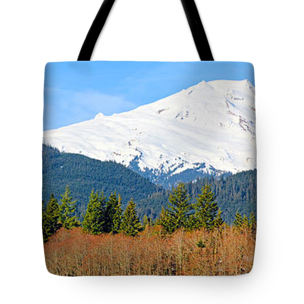 Alpine Tote Bag featuring the photograph Mount Baker #3 by Paul Fell