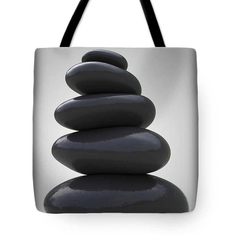Stone Massage Tote Bag featuring the photograph Stone Therapy #5 by Science Picture Co