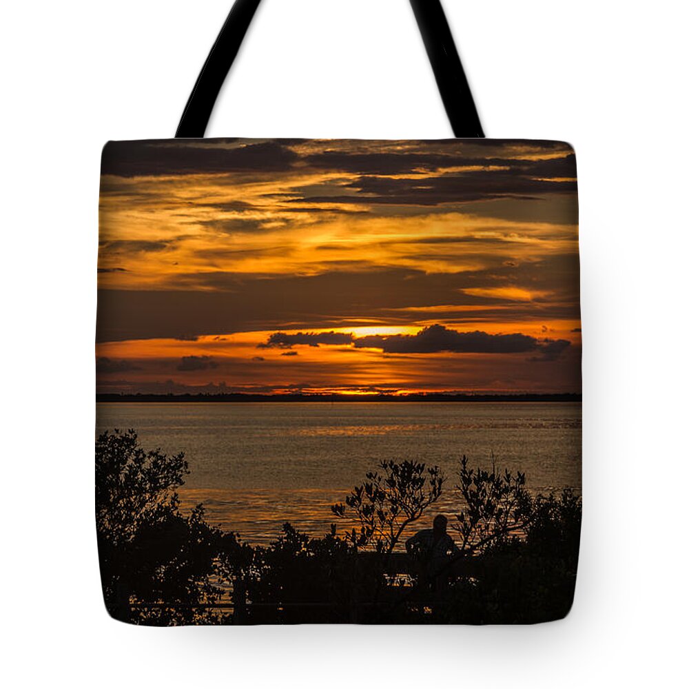 Florida Tote Bag featuring the photograph Sunset #3 by Jane Luxton