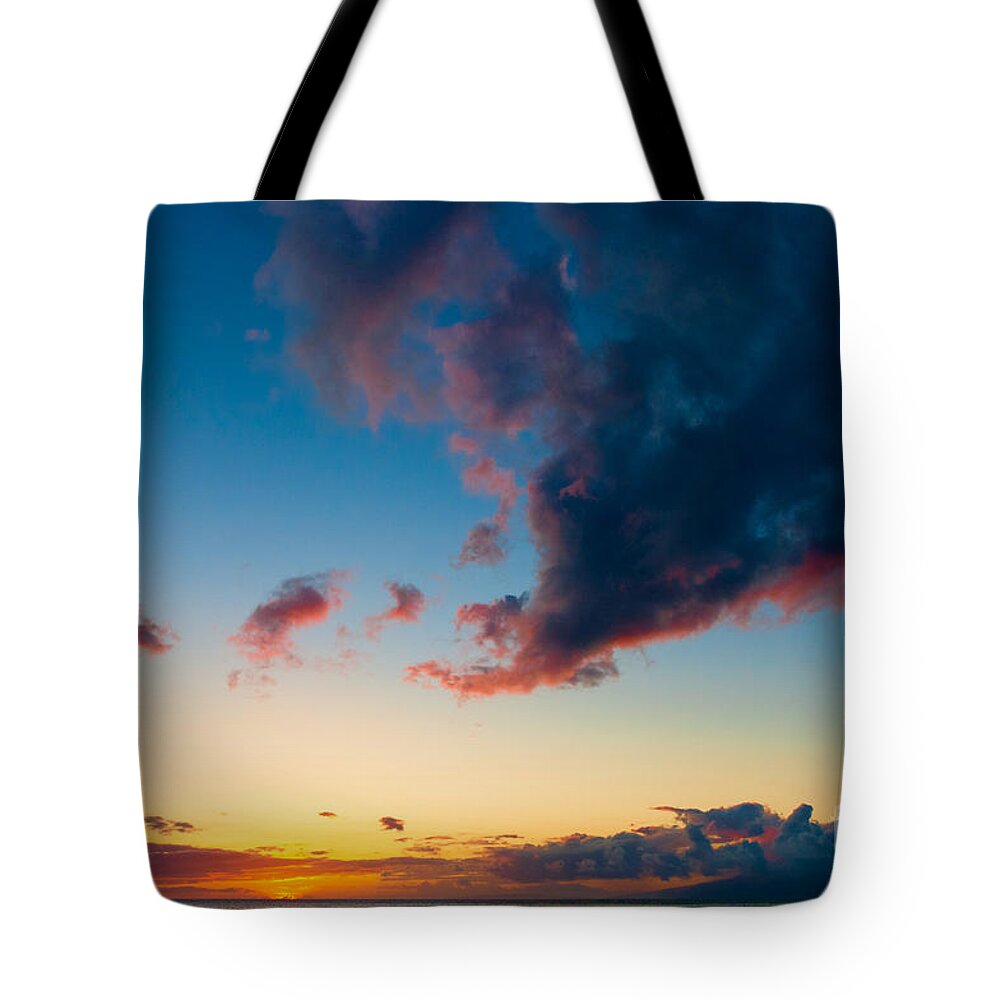 Hawaii Tote Bag featuring the photograph Sunset on Kaanapali Maui Hawaii USA #3 by Don Landwehrle