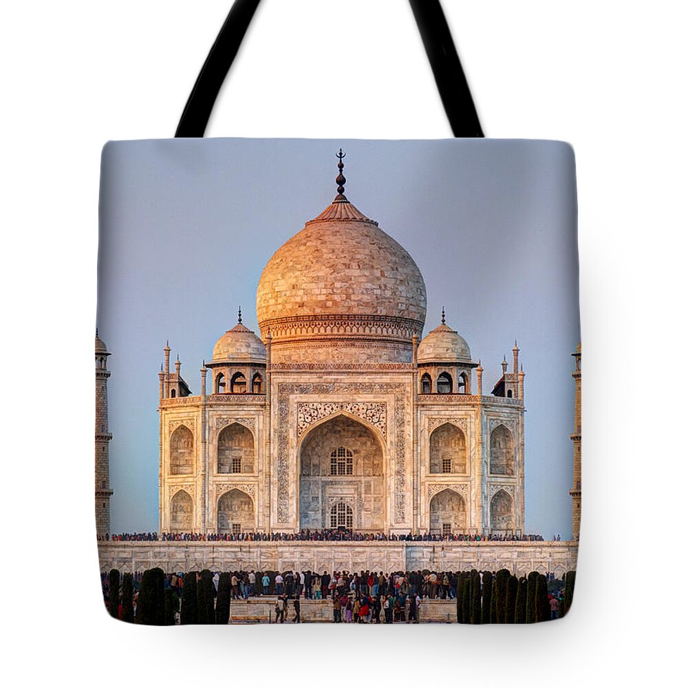 Agra Tote Bag featuring the photograph Taj Mahal #3 by Ivan Slosar