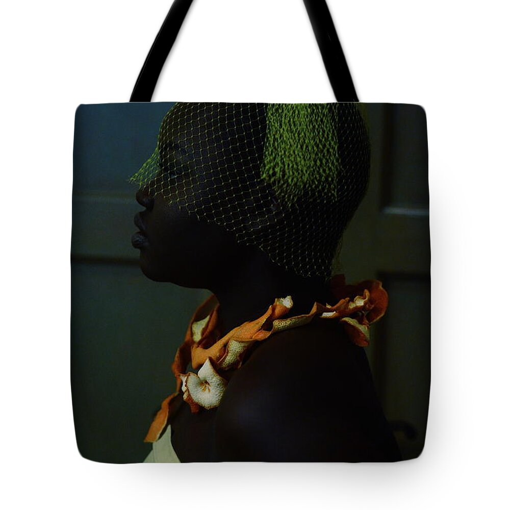 Headwear Tote Bag featuring the photograph The Black Victorian #3 by Stephanie Nnamani