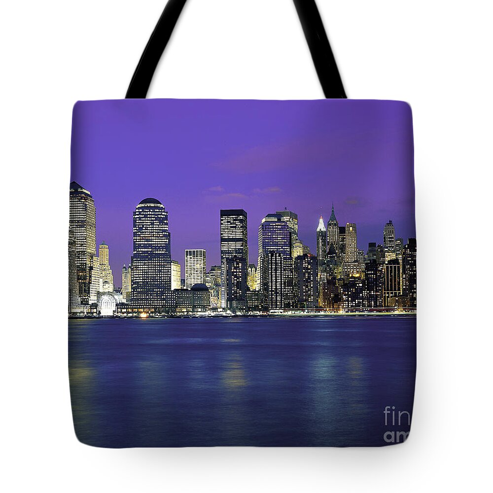 New York Tote Bag featuring the photograph The Lower Manhattan Skyline #3 by Rafael Macia