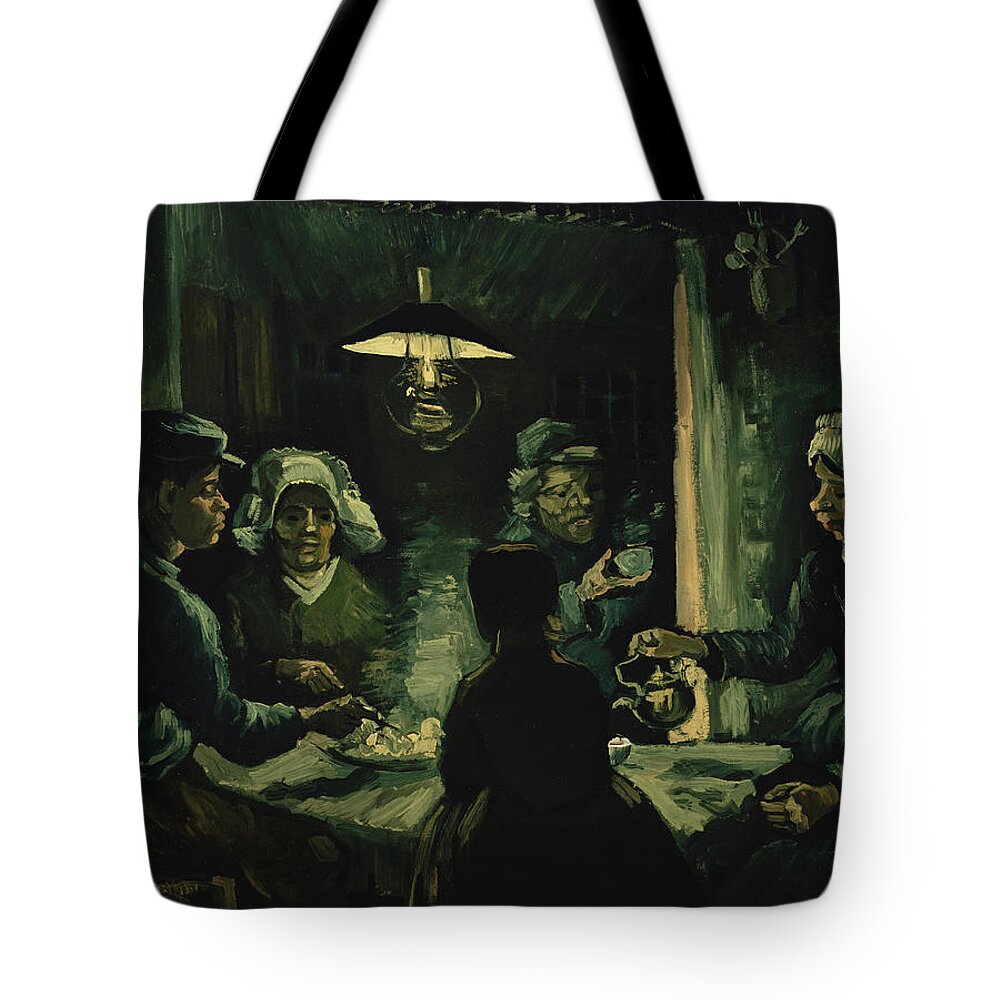 Vincent Van Gogh Tote Bag featuring the painting The Potato Eaters #3 by Vincent Van Gogh
