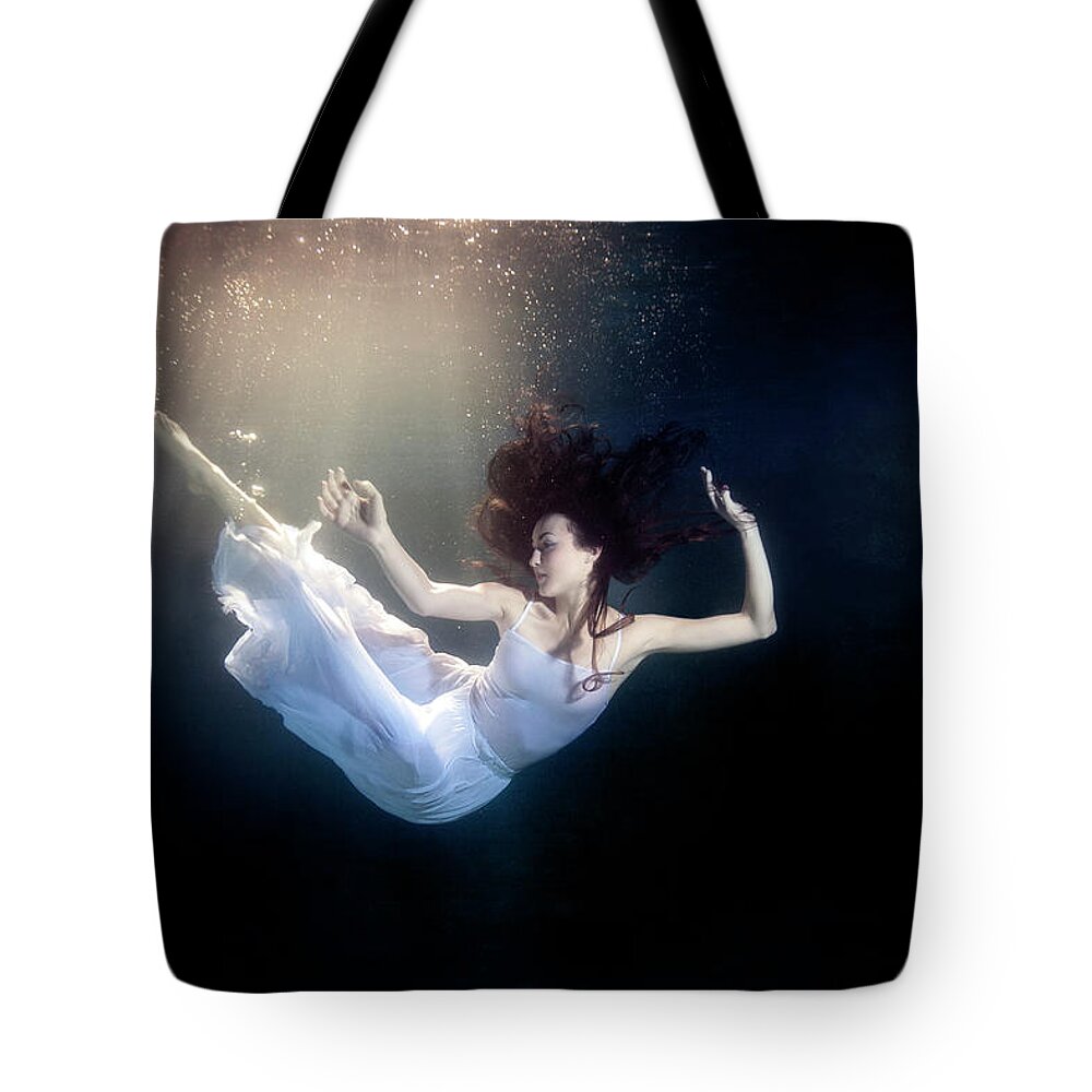 Underwater Tote Bag featuring the photograph Underwater #3 by Mark Mawson
