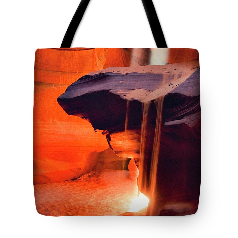 Native American Reservation Tote Bag featuring the photograph Upper Antelope Canyon #3 by Powerofforever