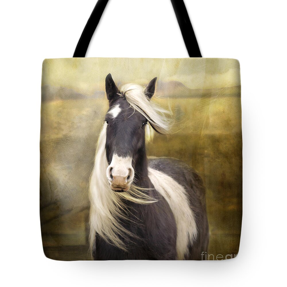  Horse Tote Bag featuring the photograph Welsh Cob #3 by Ang El