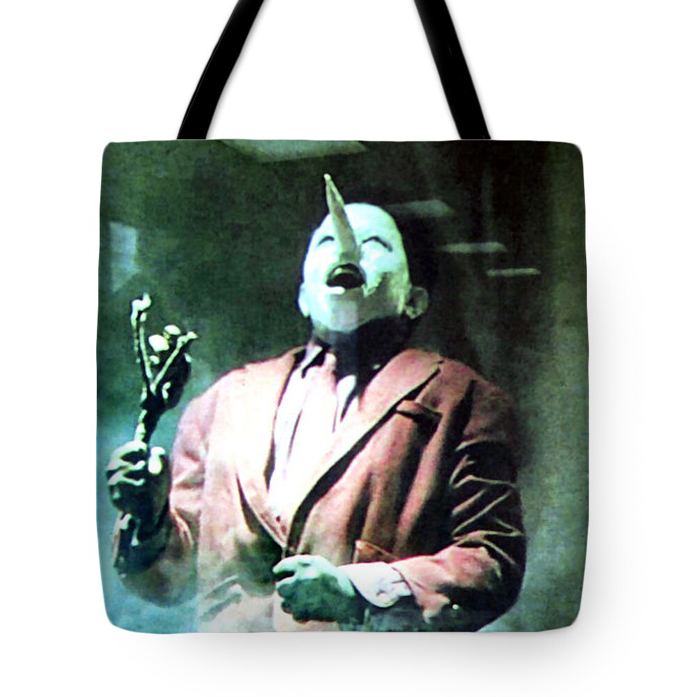 Laura Palmer Tote Bag featuring the painting You've Been Gone Damn Near Two Years #3 by Luis Ludzska