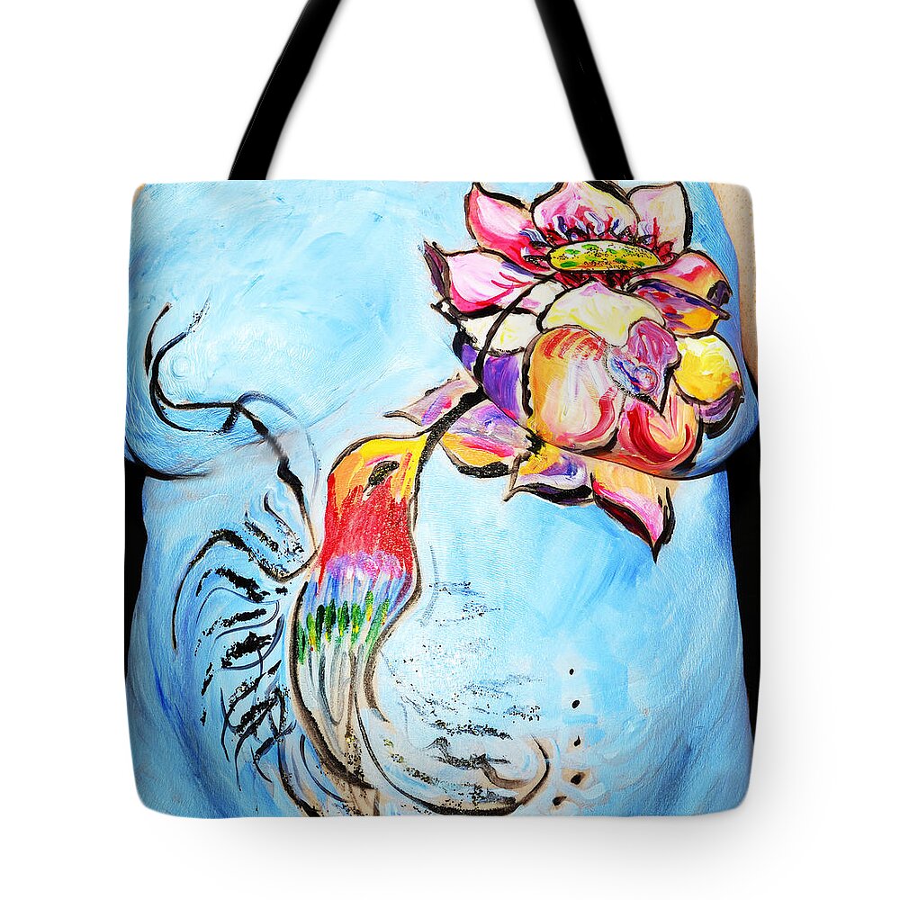 Hadassah Greater Atlanta Tote Bag featuring the photograph 31. Joyce English, Artist, 2015 by Best Strokes - Formerly Breast Strokes - Hadassah Greater Atlanta