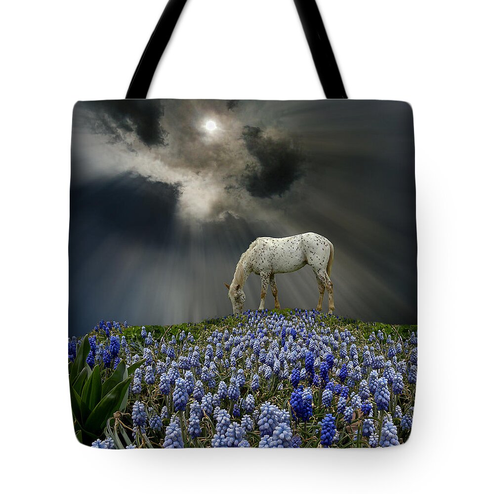 Horse Tote Bag featuring the photograph 3506 by Peter Holme III