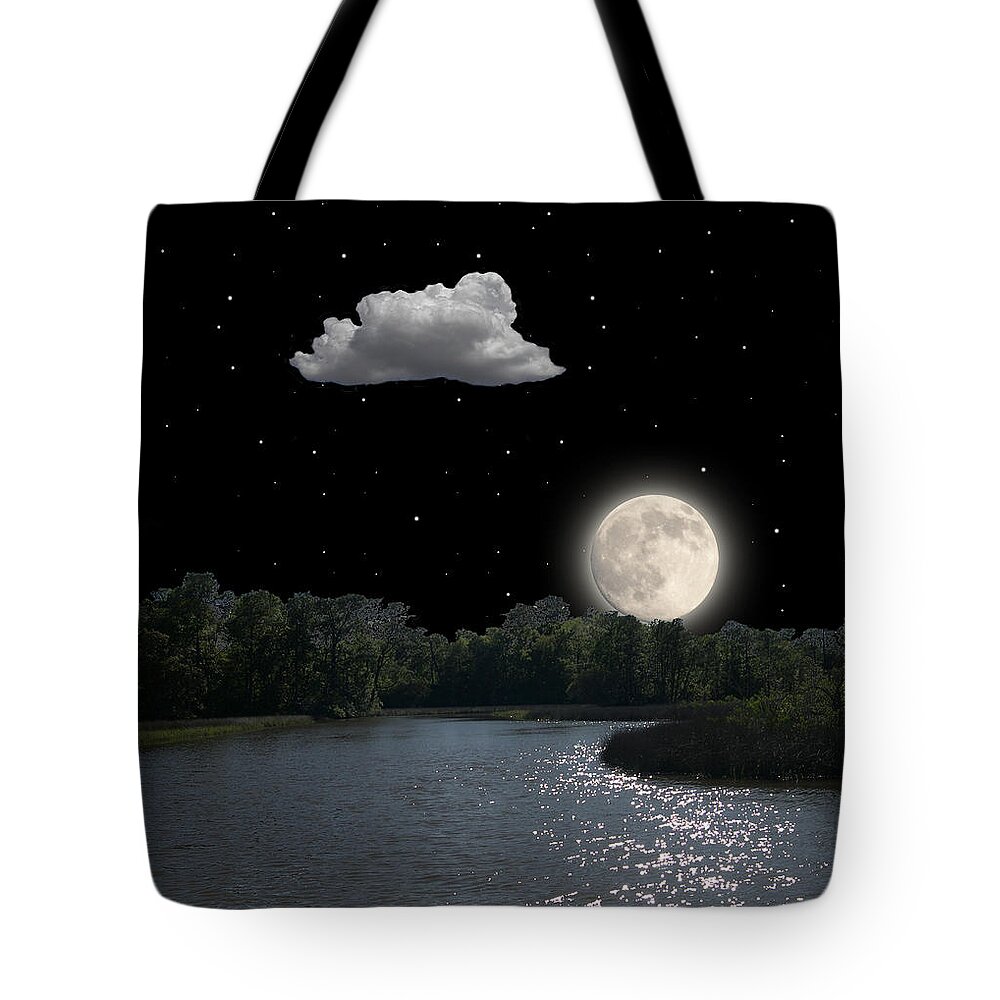 Moon Tote Bag featuring the photograph 3730 by Peter Holme III