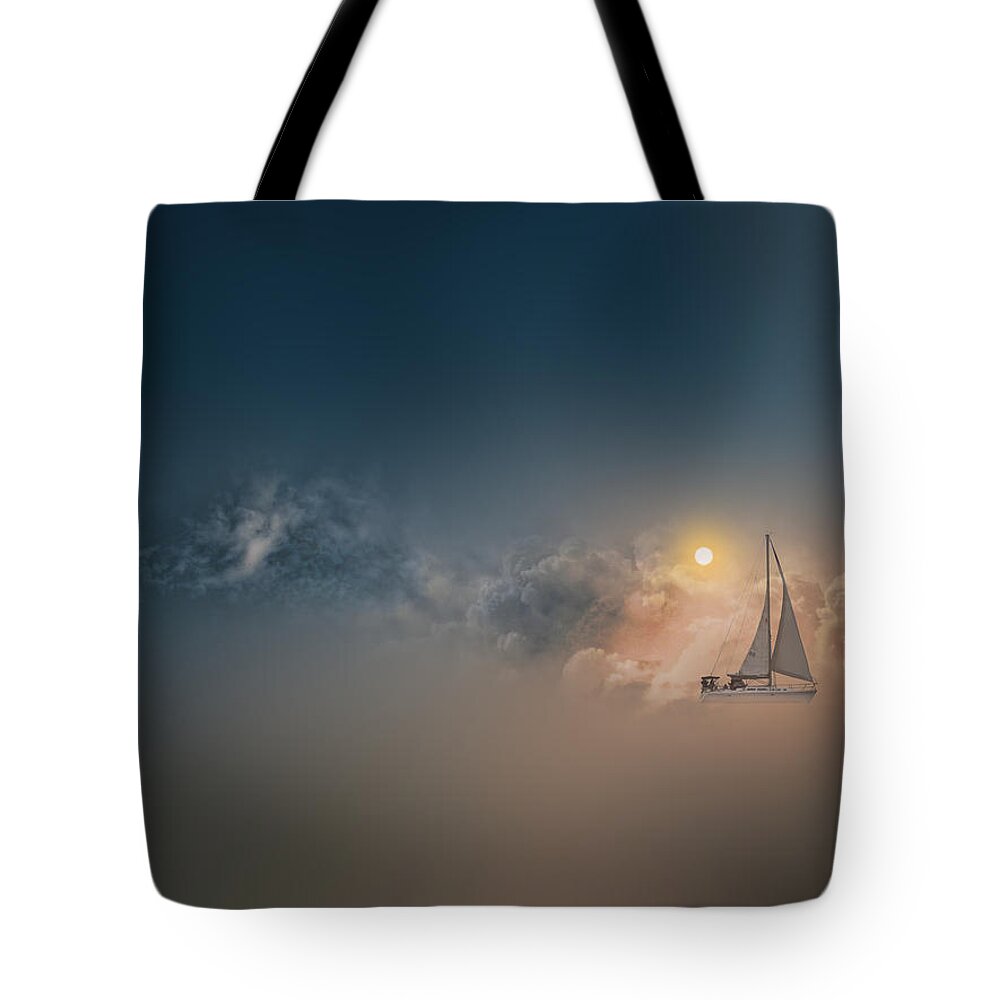Sailboat Tote Bag featuring the photograph 3796 by Peter Holme III