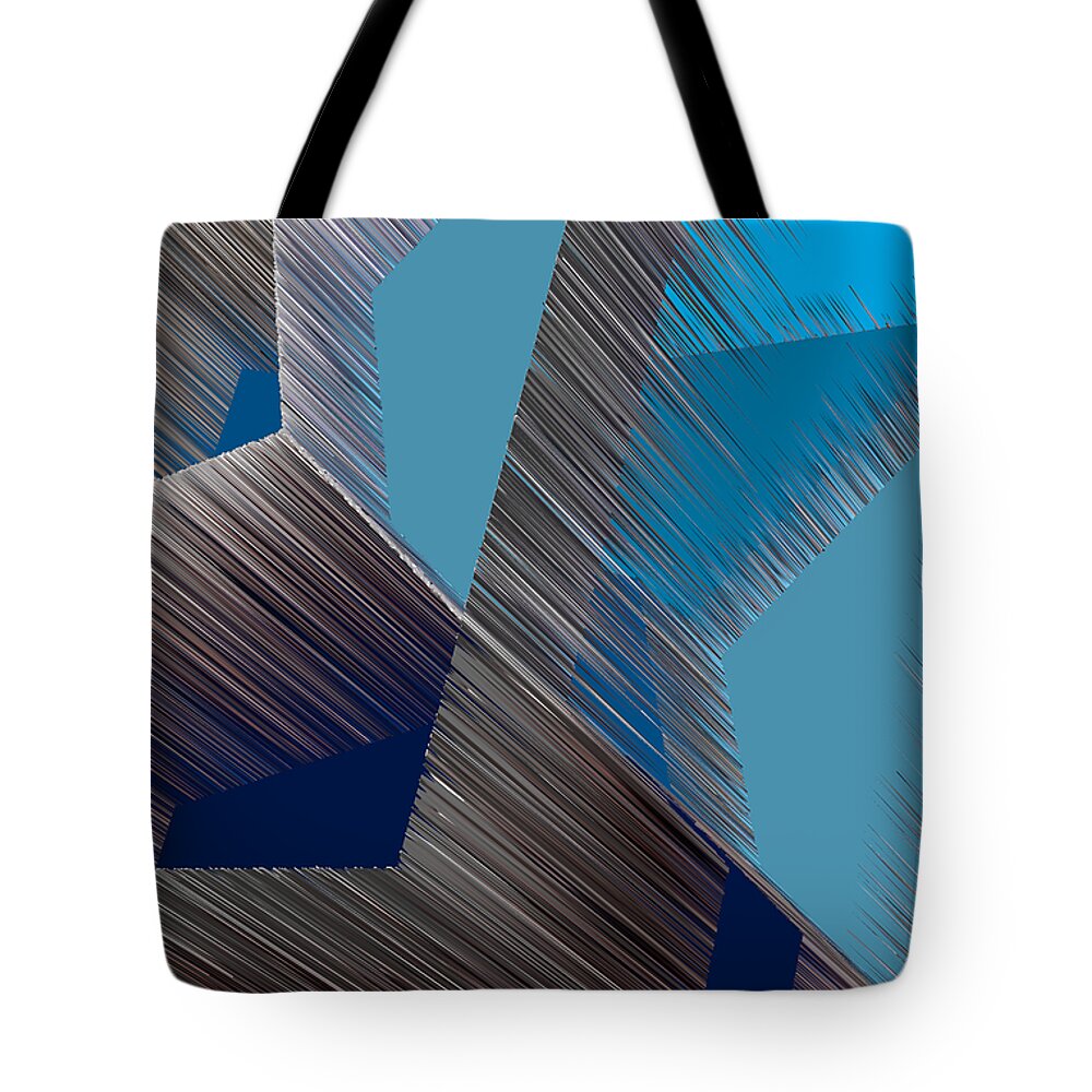 3d Tote Bag featuring the digital art 3D Abstract 10 by Angelina Tamez
