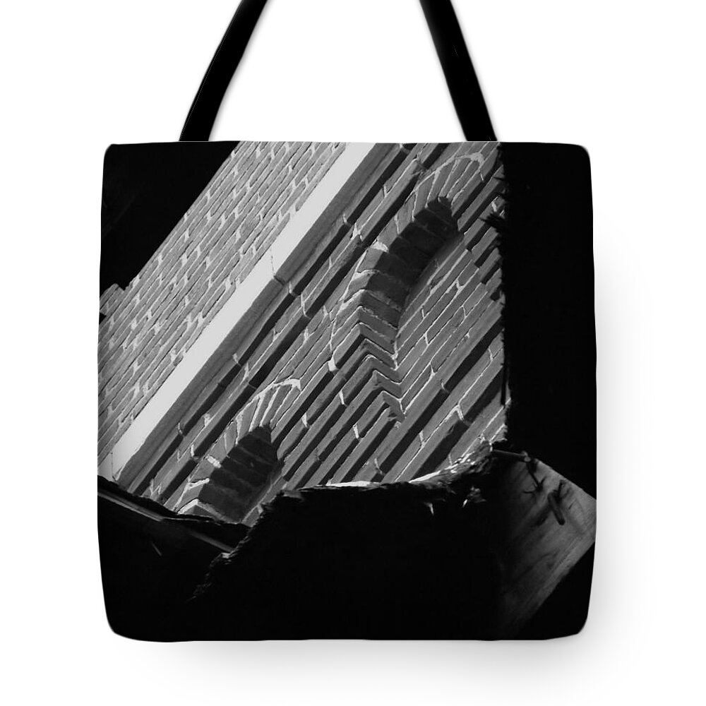 3rd Tote Bag featuring the photograph 3rd Little Pig bw by Elizabeth Sullivan