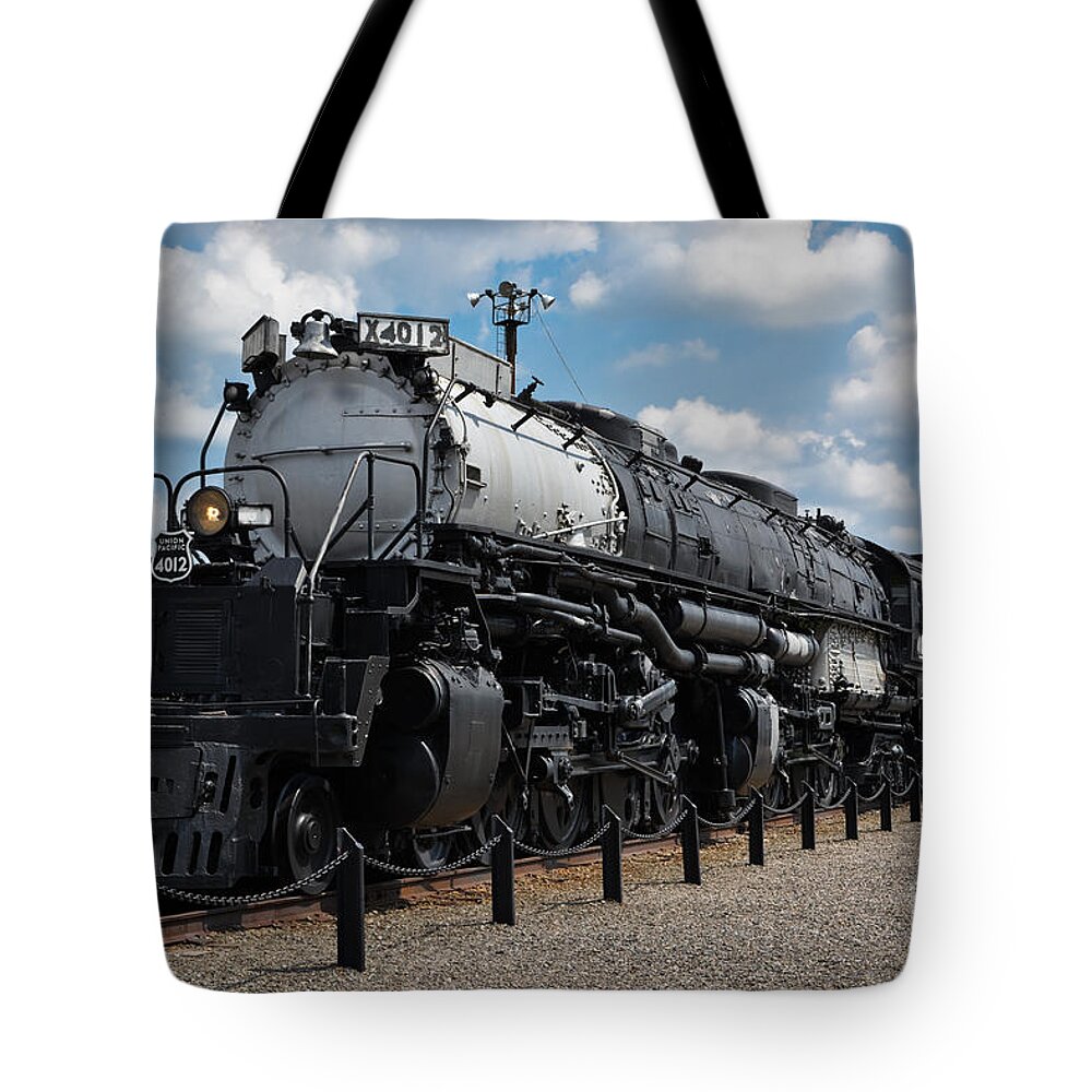 Locomotive Tote Bag featuring the photograph 4-8-8-4 Big Boy Locomotive by Gary Keesler