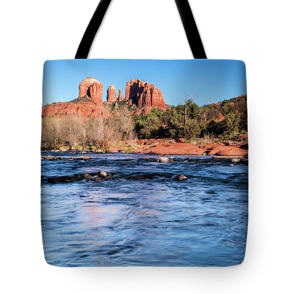 Scenics Tote Bag featuring the photograph Cathedral Rock #4 by Jgareri