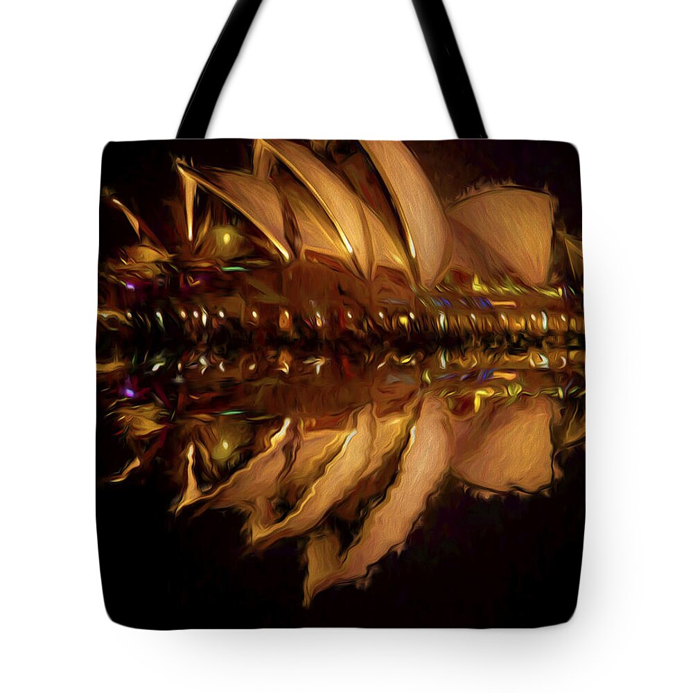 Sydney Harbour Tote Bag featuring the photograph Sydney Opera House abstract by Sheila Smart Fine Art Photography
