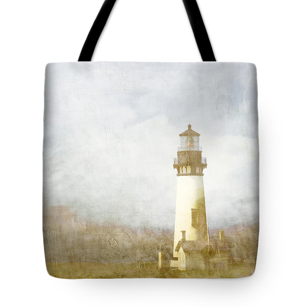 Yaquina Tote Bag featuring the photograph Yaquina Head Light #3 by Carol Leigh