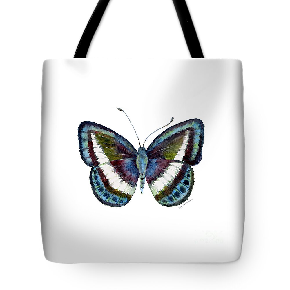 Danis Tote Bag featuring the painting 40 Danis Danis Butterfly by Amy Kirkpatrick