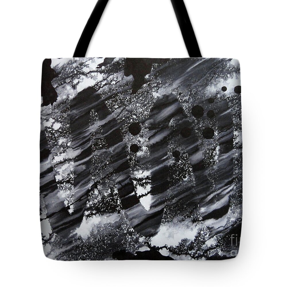 Art Tote Bag featuring the painting Curve Line by Tamal Sen Sharma