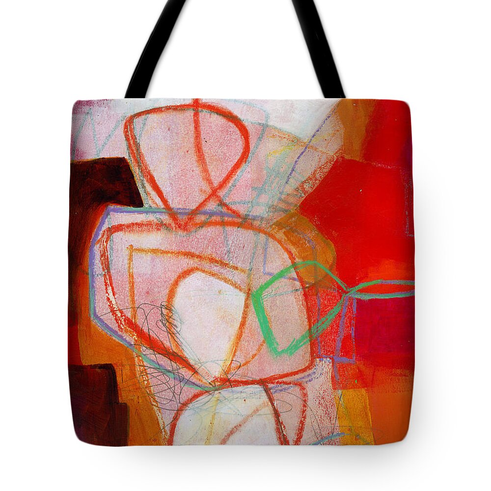 Painting Tote Bag featuring the painting 41/100 by Jane Davies