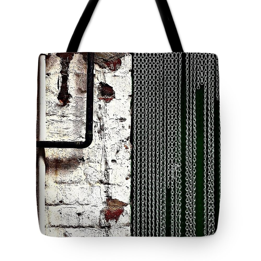 Beautiful Tote Bag featuring the photograph Chain Door by Jason Roust