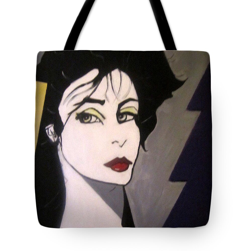 Art Deco Tote Bag featuring the painting Art Deco #7 by Nora Shepley