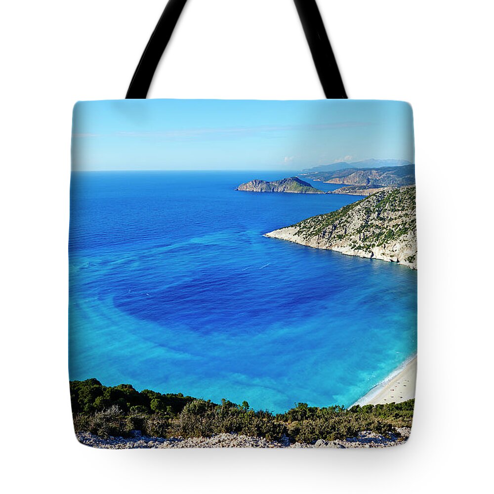 Scenics Tote Bag featuring the photograph Greece, Ionian Island, Cephalonia #5 by Tuul & Bruno Morandi