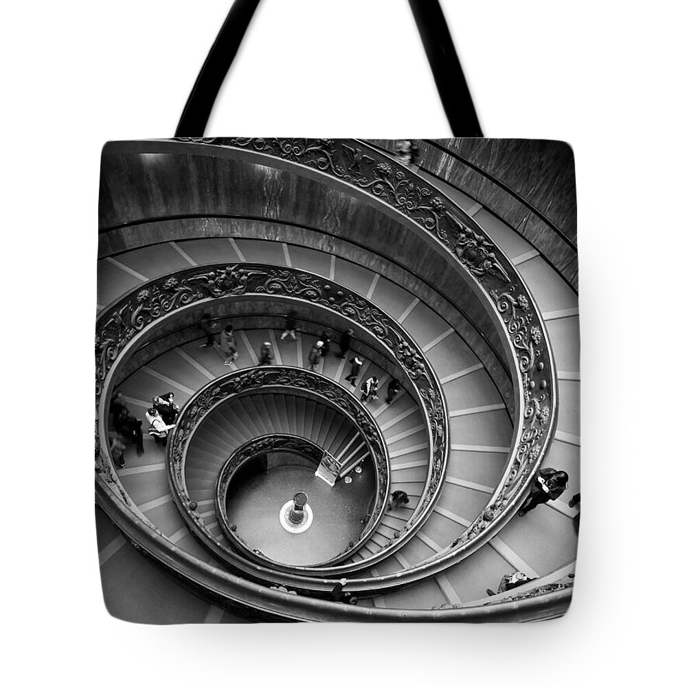 2013. Tote Bag featuring the photograph The Vatican Stairs #9 by Jouko Lehto