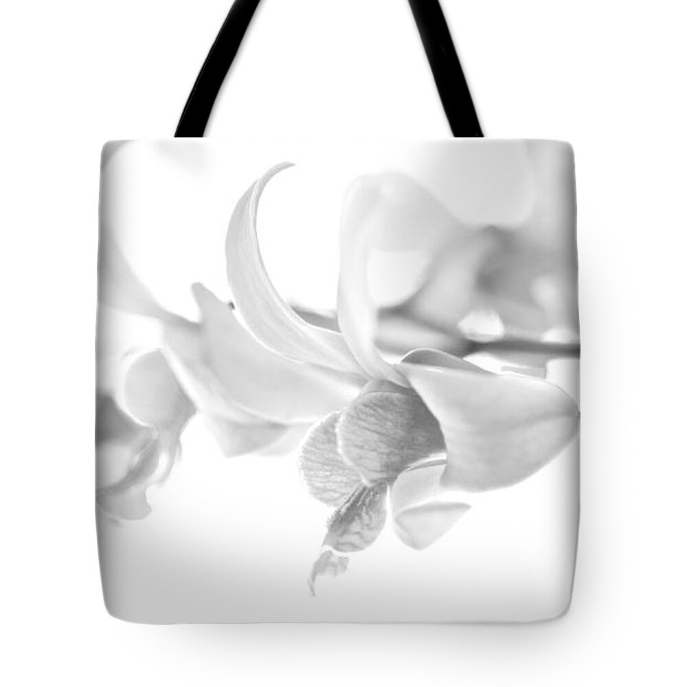 Orchids Tote Bag featuring the photograph 50 Shades of White by Jade Moon 