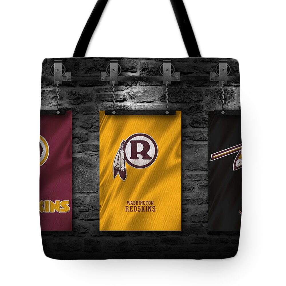 Redskins Tote Bag featuring the photograph Washington Redskins by Joe Hamilton