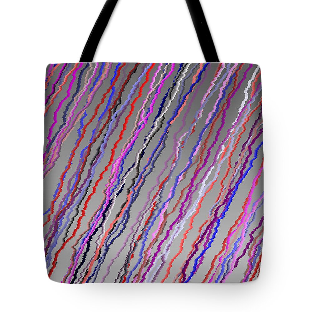 Abstract Digital Algorithm Rithmart Tote Bag featuring the digital art 5x7.5 by Gareth Lewis