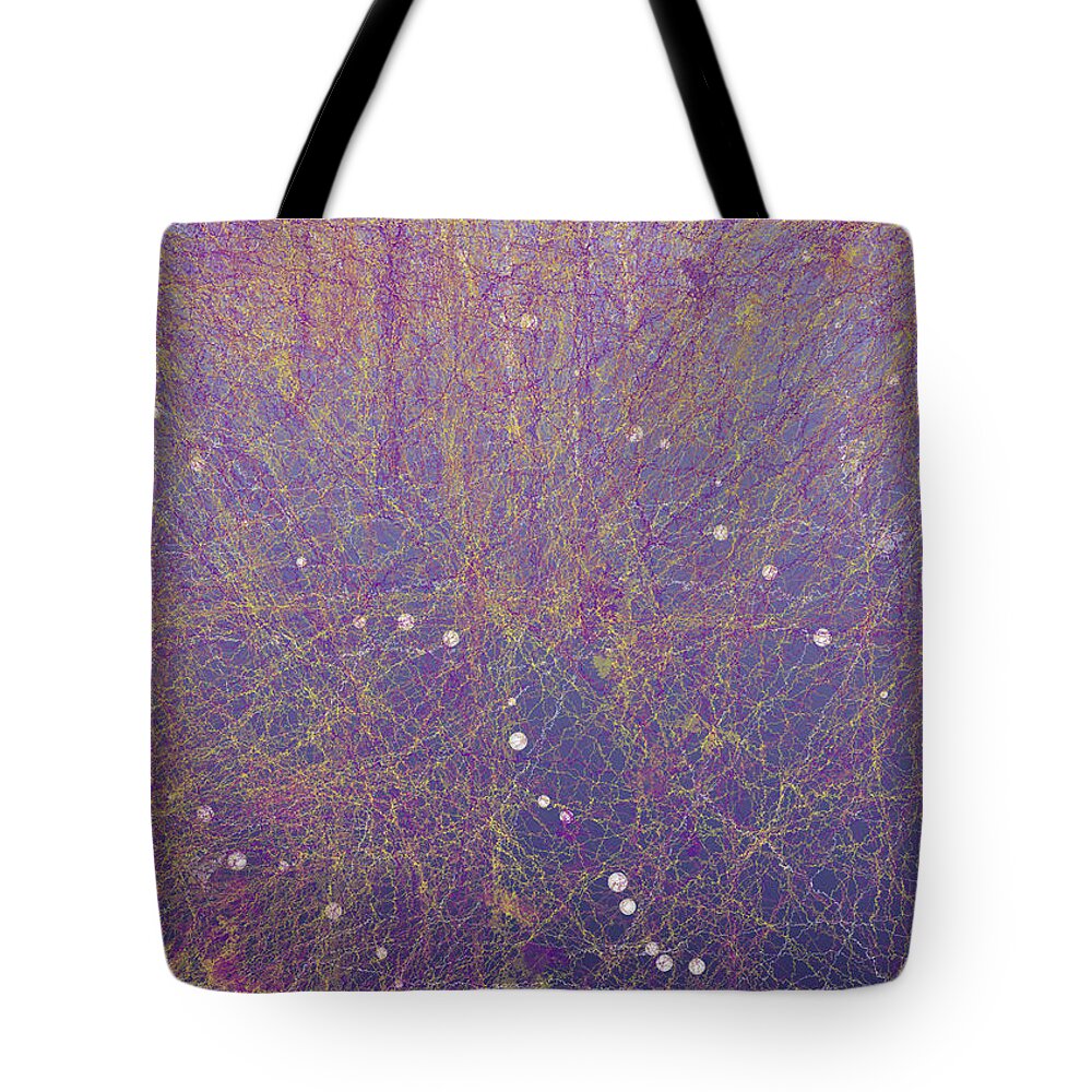 Abstract Tote Bag featuring the digital art 5x7.l.1.4 by Gareth Lewis