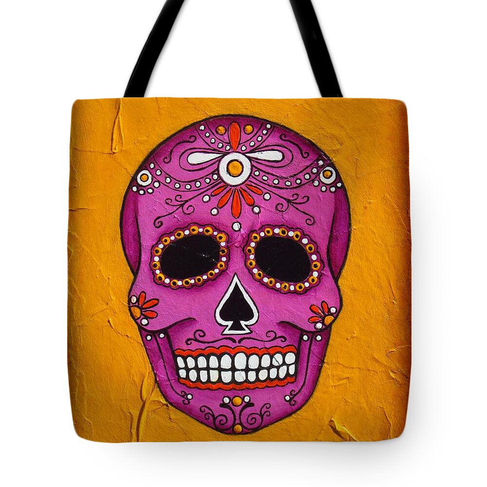 Day Of The Dead Tote Bag featuring the painting Day of the Dead #1 by Joseph Sonday