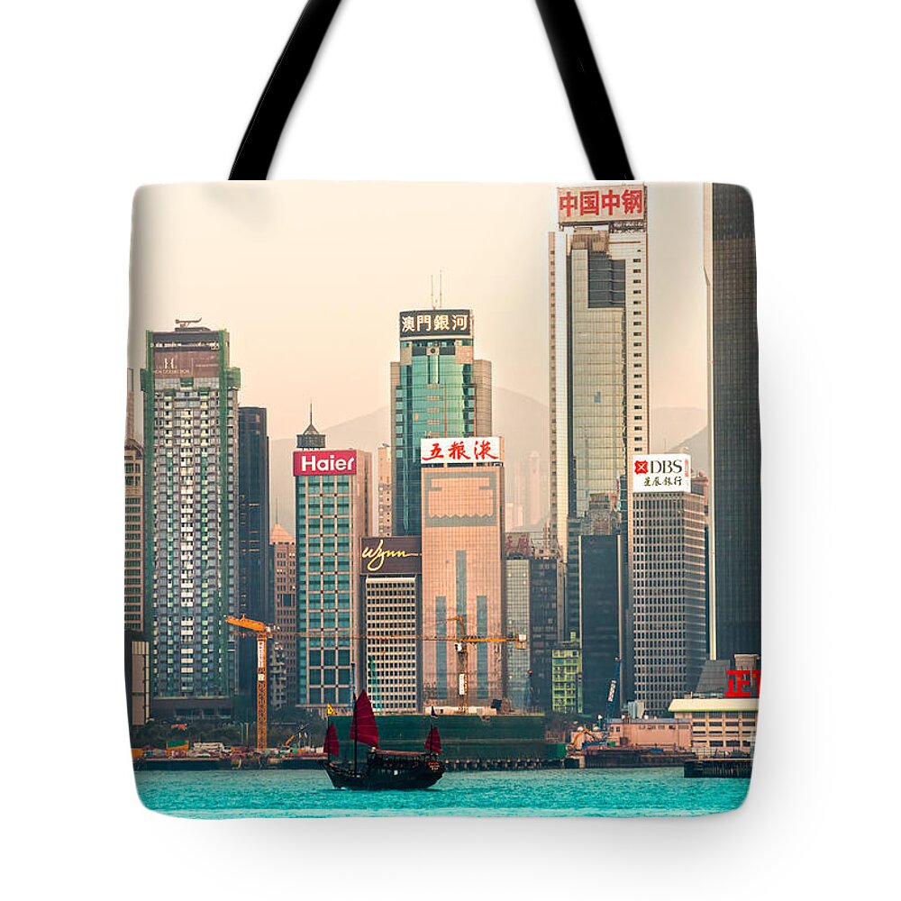 Kong Tote Bag featuring the photograph Hong Kong #6 by Luciano Mortula