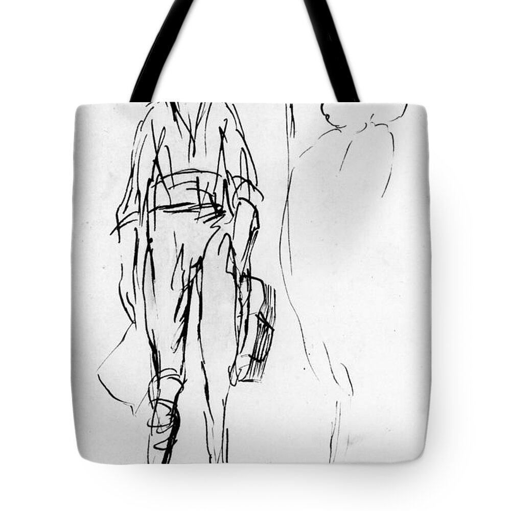 1750s Tote Bag featuring the drawing James Wolfe (1727-1759) #6 by Granger