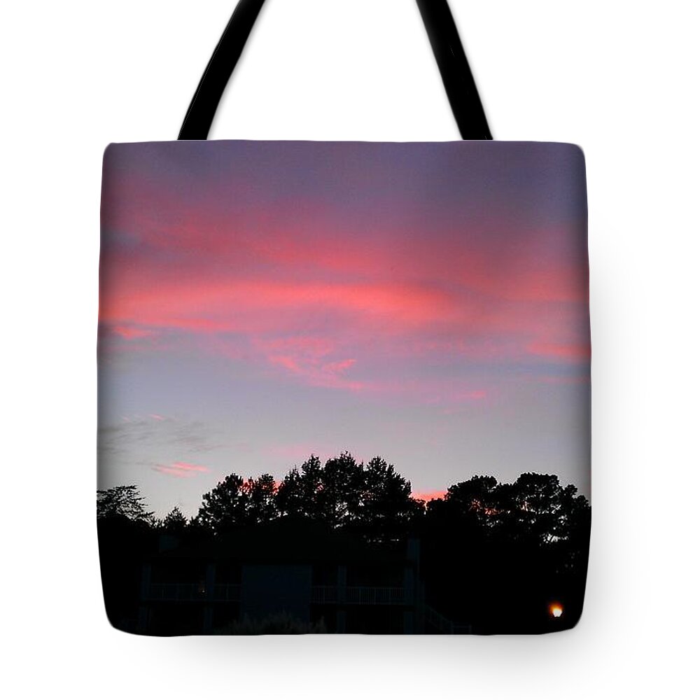 Sunset Tote Bag featuring the photograph Sky Awash with Color #6 by Kenny Glover
