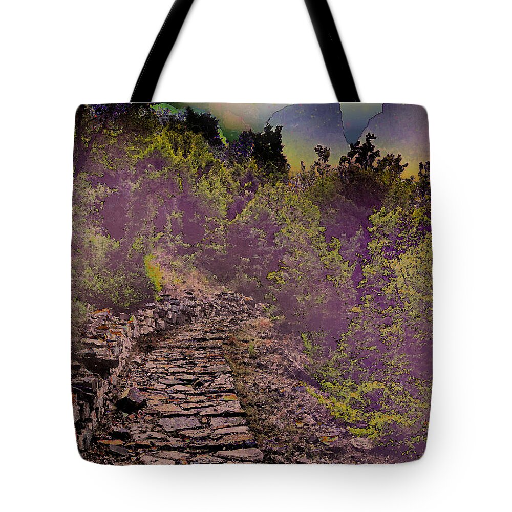 Star Tote Bag featuring the photograph Starry Landscape #8 by Augusta Stylianou